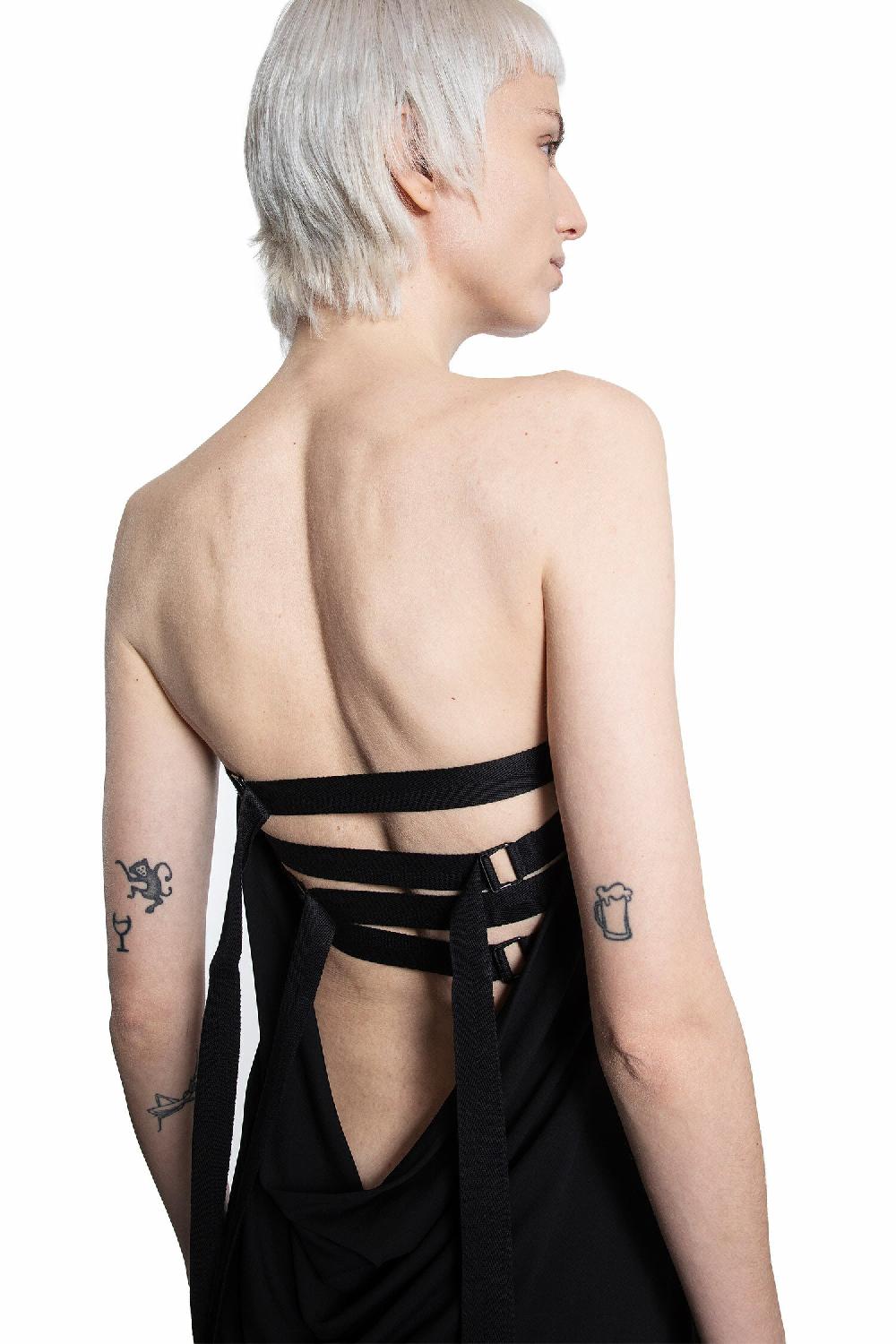 Antonioli ANN DEMEULEMEESTER WOMAN BLACK DRESSES Qualità