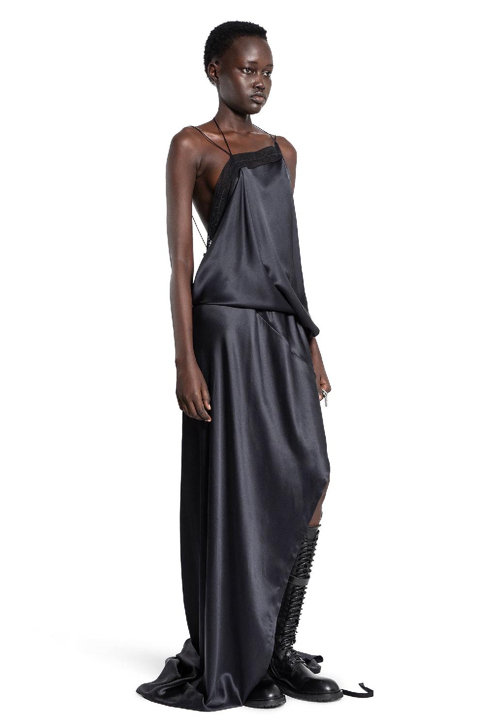 Antonioli ANN DEMEULEMEESTER WOMAN BLACK DRESSES Spedizione Gratuita