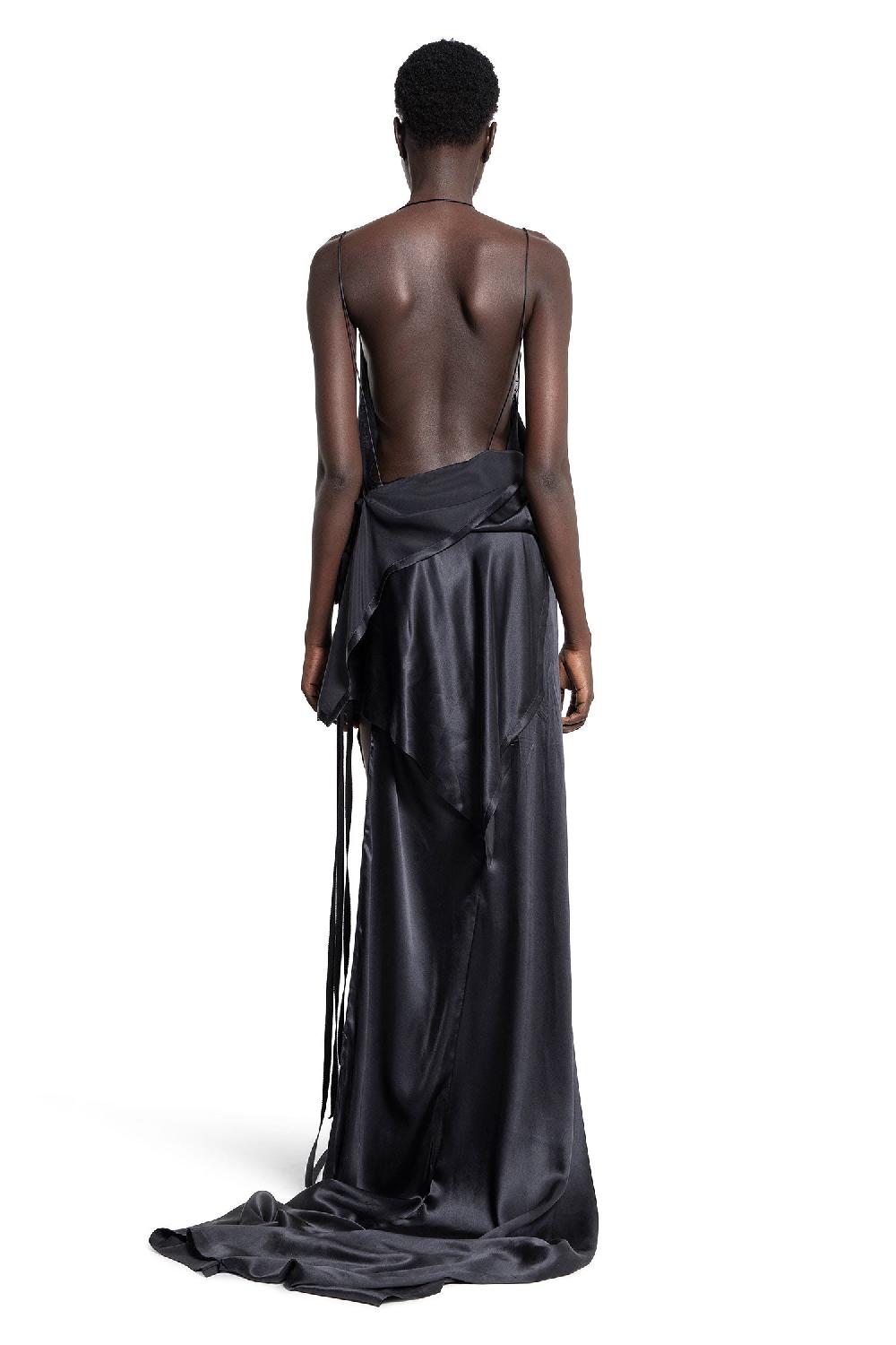 Antonioli ANN DEMEULEMEESTER WOMAN BLACK DRESSES Spedizione Gratuita