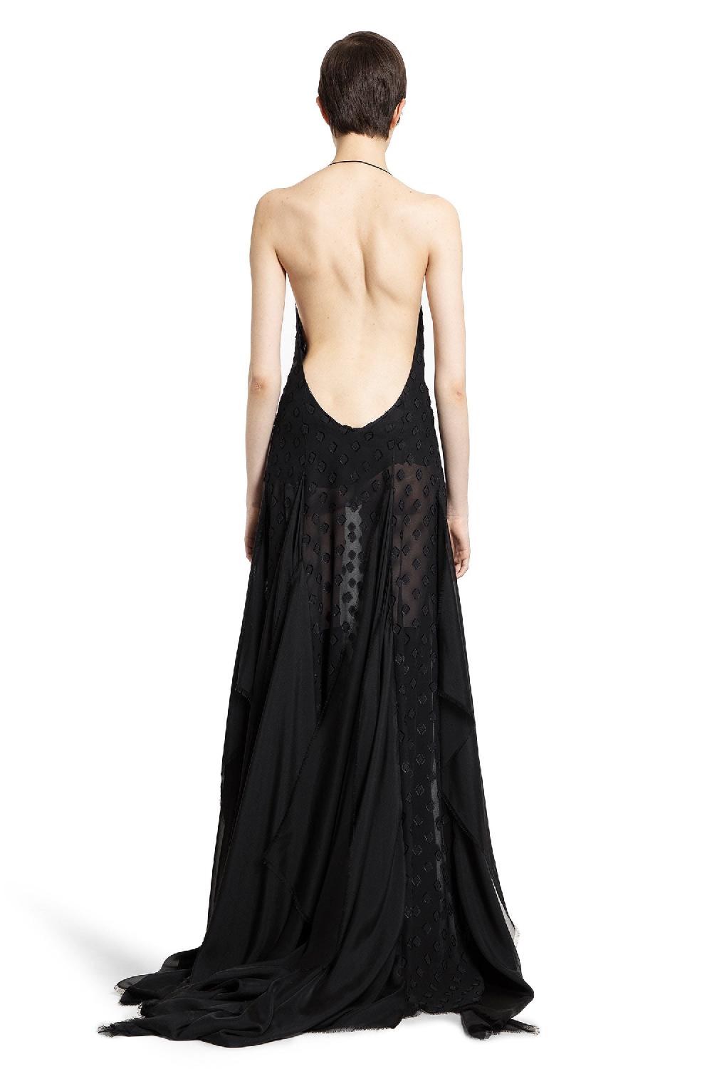 Antonioli ANN DEMEULEMEESTER WOMAN BLACK DRESSES Soddisfazione Garantita