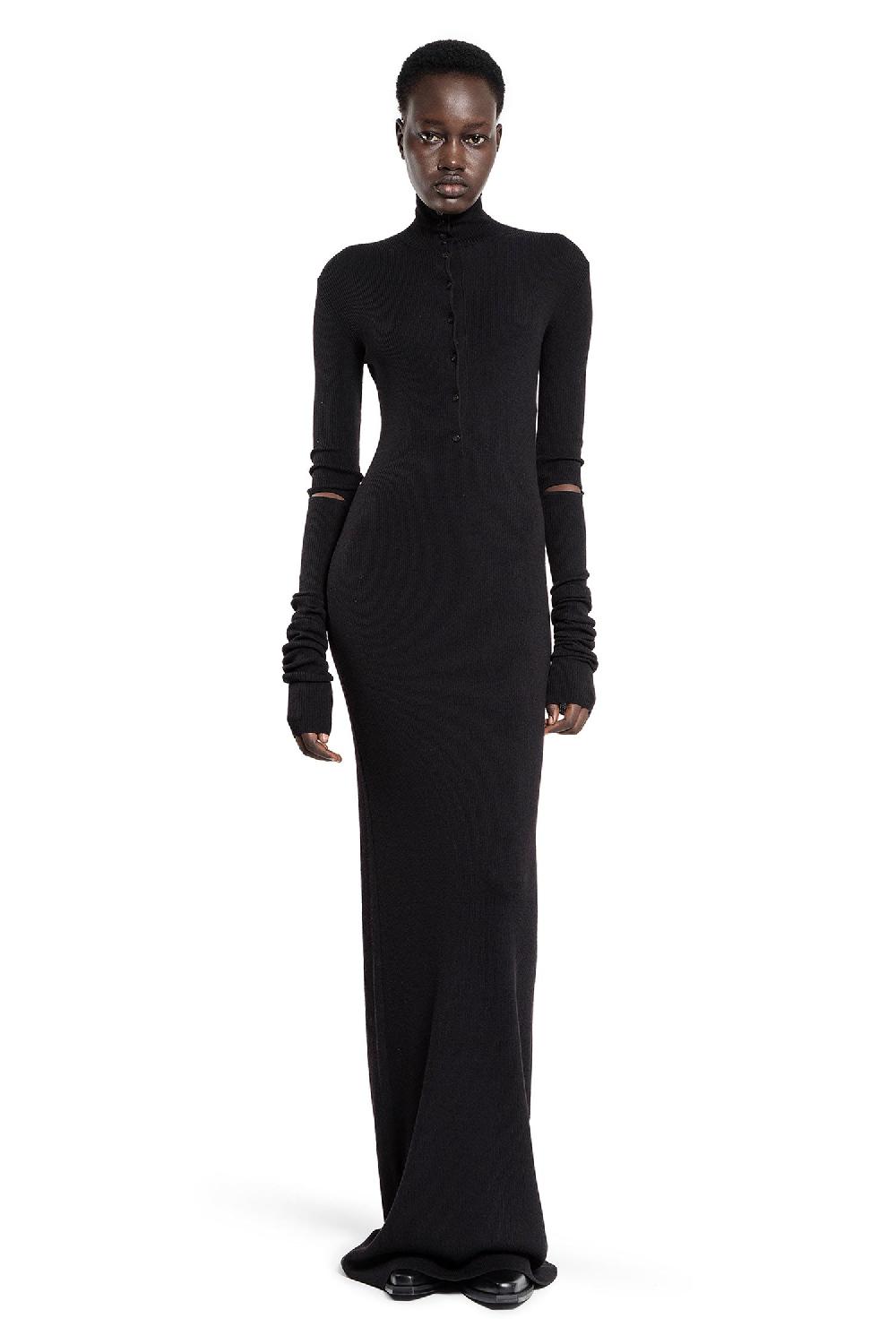 Antonioli ANN DEMEULEMEESTER WOMAN BLACK DRESSES Qualità Garantita