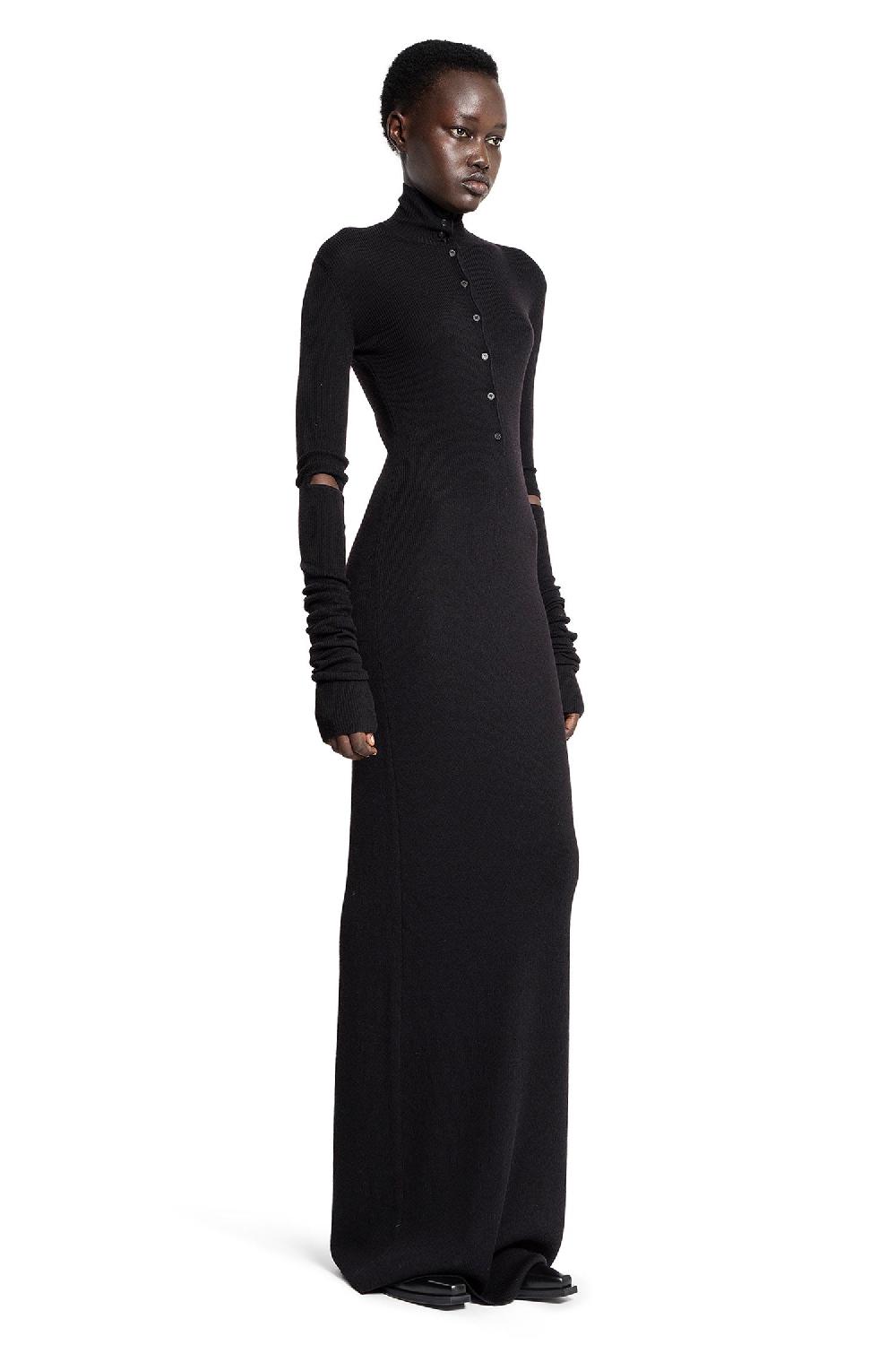 Antonioli ANN DEMEULEMEESTER WOMAN BLACK DRESSES Qualità Garantita