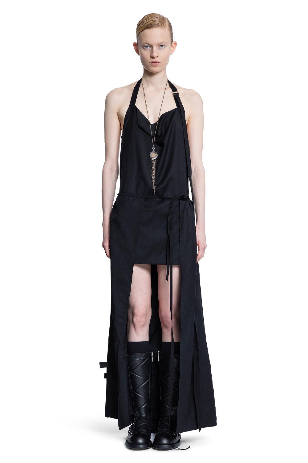 Antonioli ANN DEMEULEMEESTER WOMAN BLACK DRESSES Promozione Limitata