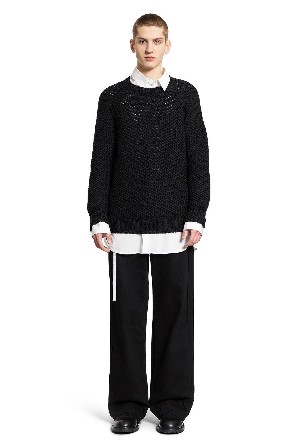 Antonioli ANN DEMEULEMEESTER WOMAN BLACK JEANS Prezzo Ridotto