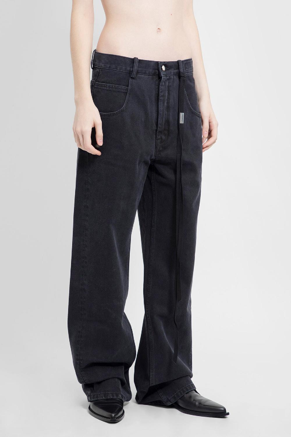 Antonioli ANN DEMEULEMEESTER WOMAN BLACK JEANS Sottocosto