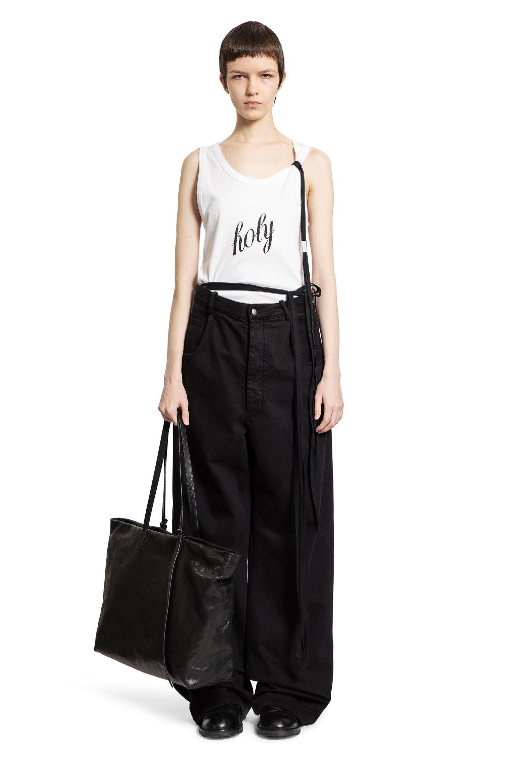 Antonioli ANN DEMEULEMEESTER WOMAN BLACK JEANS Novità