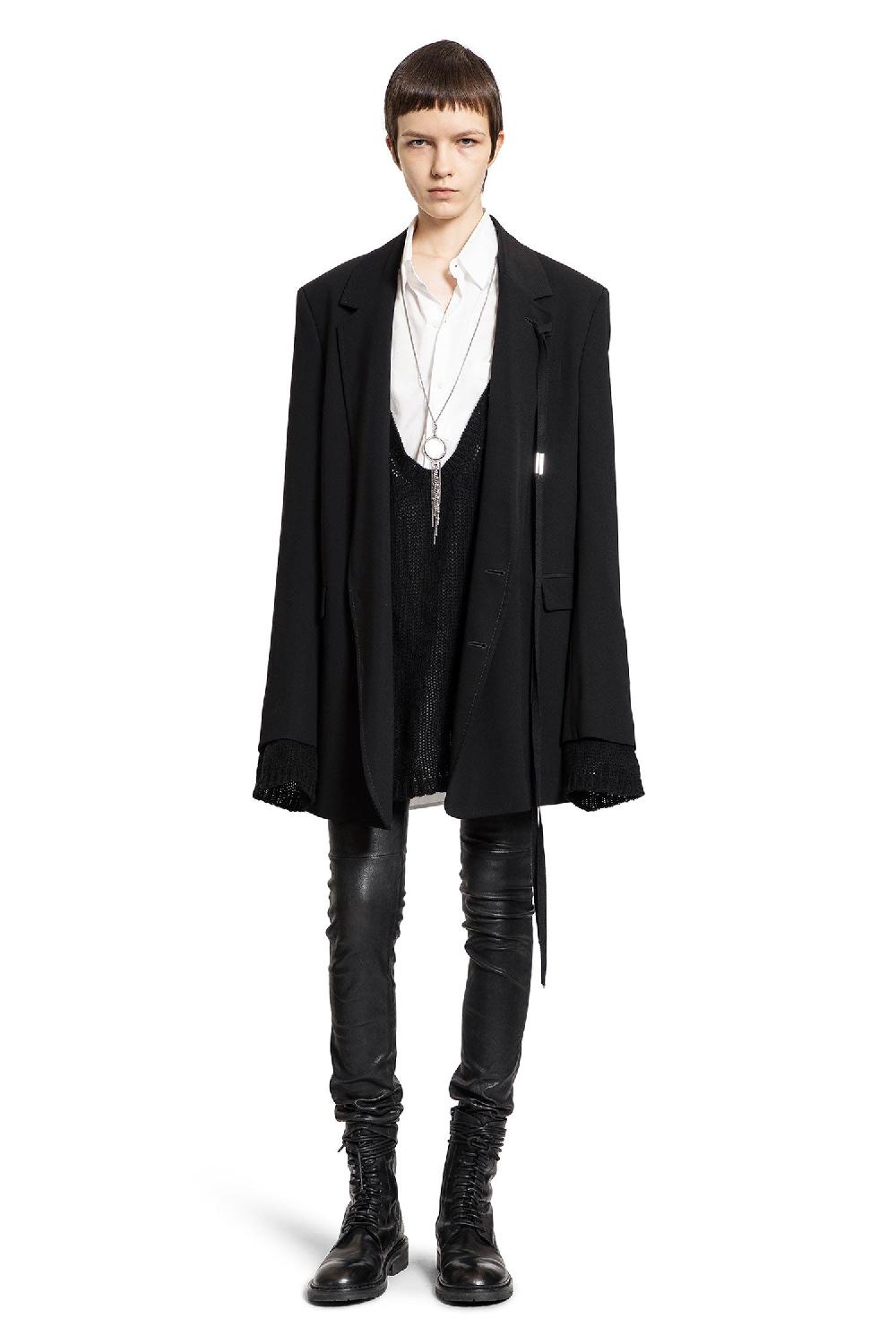 Antonioli ANN DEMEULEMEESTER WOMAN BLACK KNITWEAR Presa