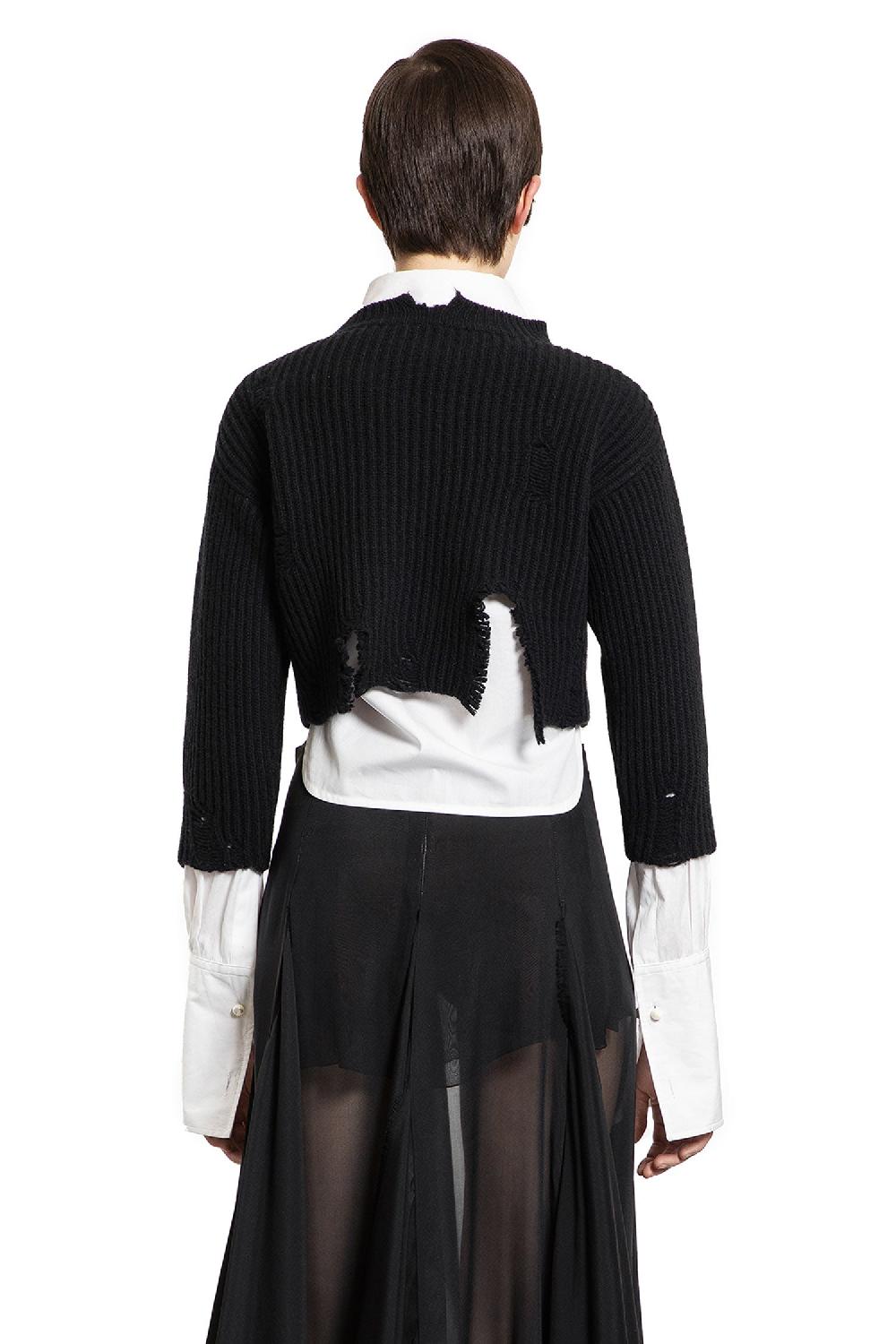 Antonioli ANN DEMEULEMEESTER WOMAN BLACK KNITWEAR Economico