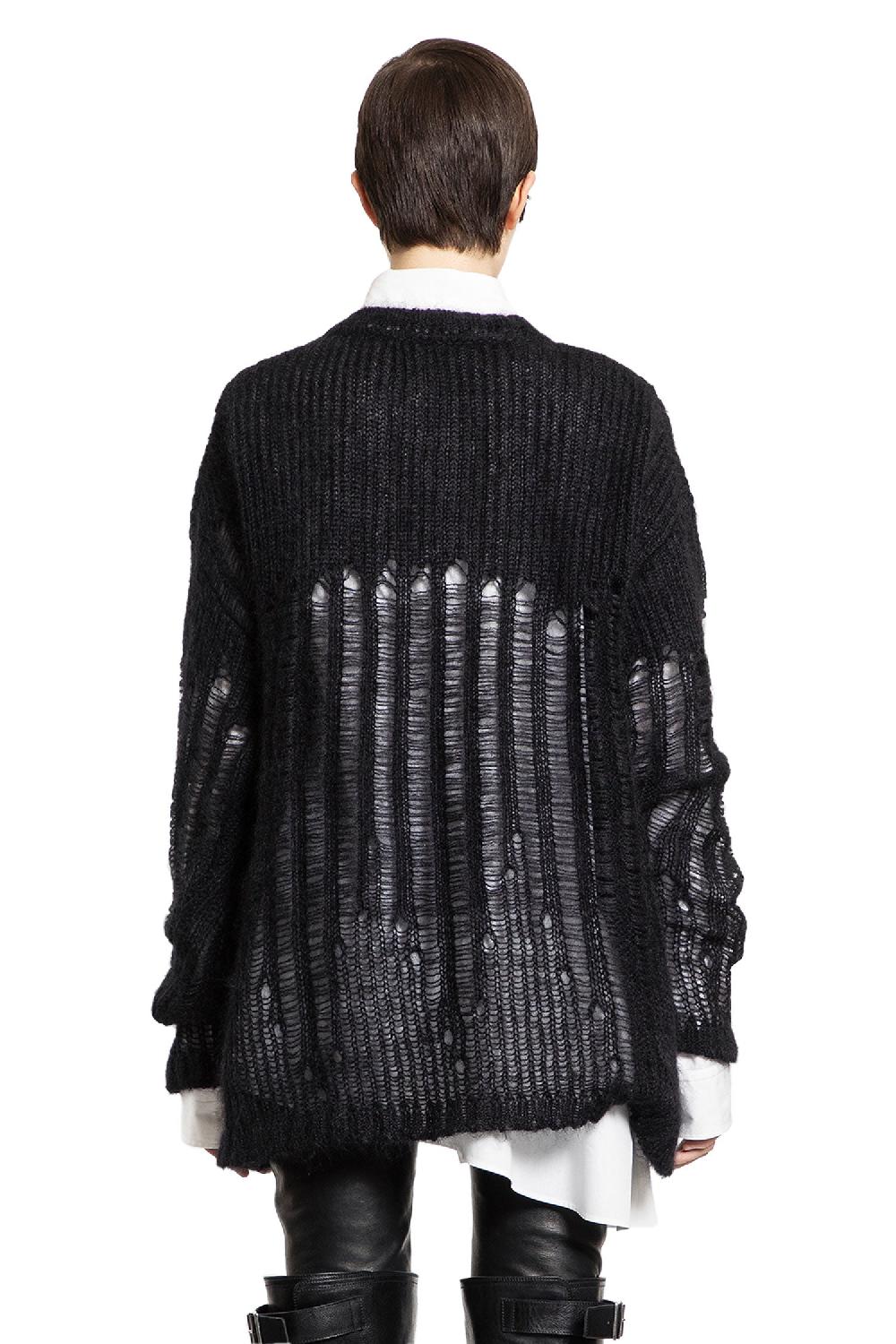 Antonioli ANN DEMEULEMEESTER WOMAN BLACK KNITWEAR Online
