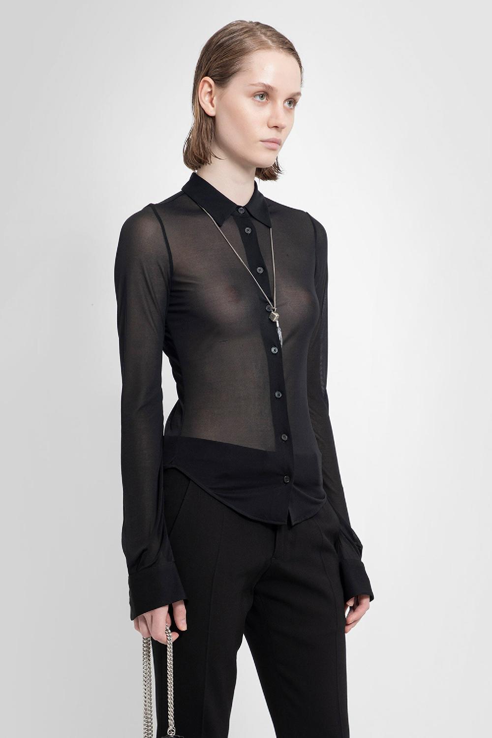 Antonioli ANN DEMEULEMEESTER WOMAN BLACK SHIRTS Saldi Di Fabbrica