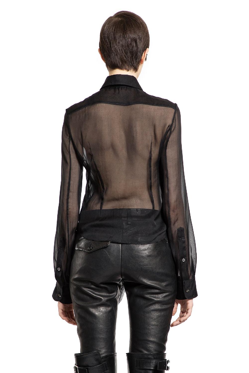 Antonioli ANN DEMEULEMEESTER WOMAN BLACK SHIRTS Vendite Flash