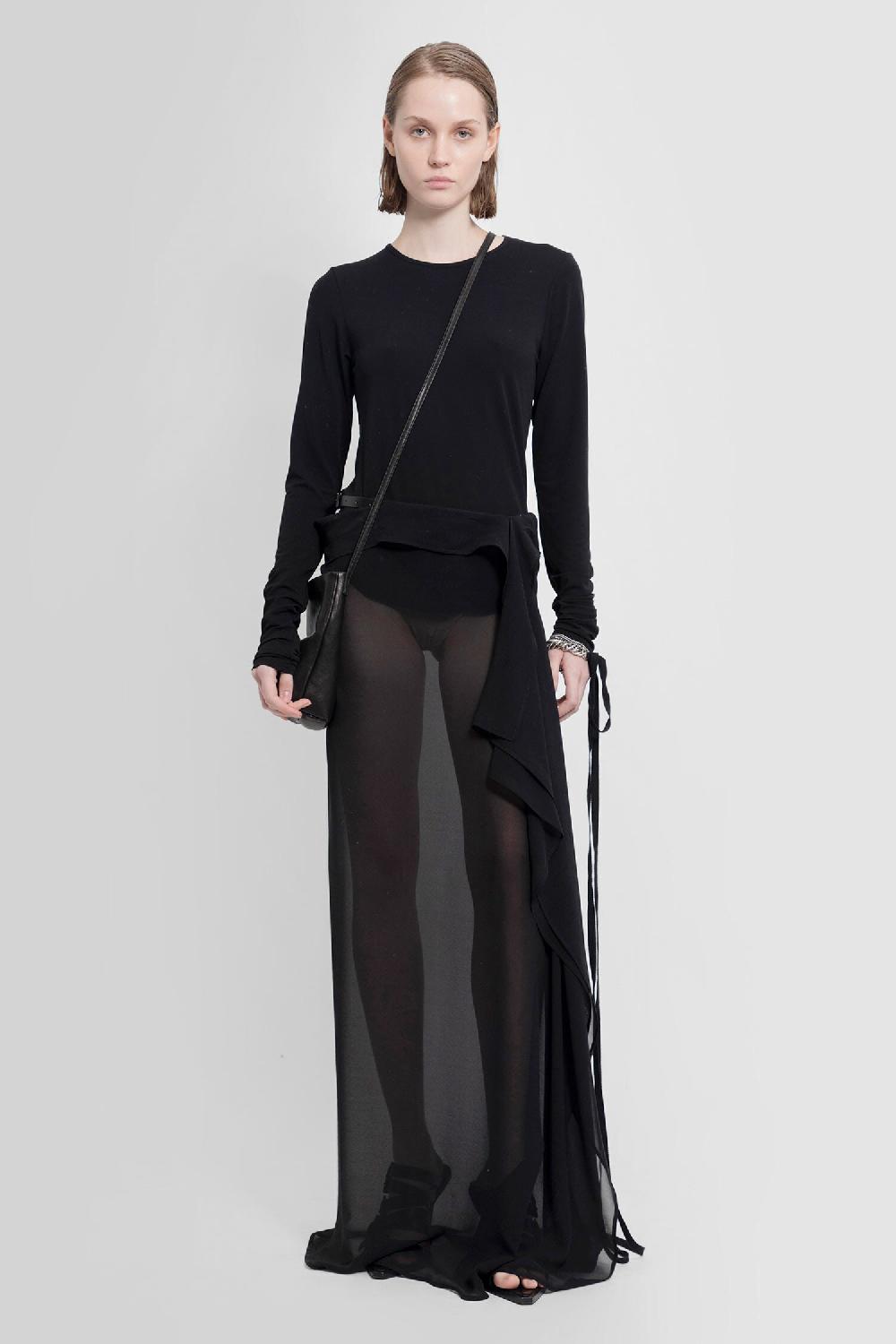 Antonioli ANN DEMEULEMEESTER WOMAN BLACK SKIRTS Spedizione gratuita