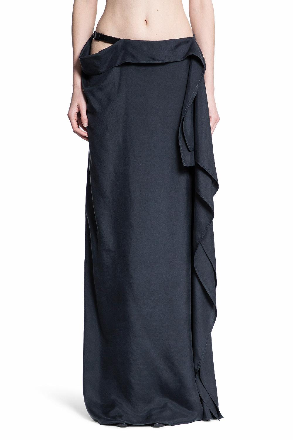 Antonioli ANN DEMEULEMEESTER WOMAN BLACK SKIRTS Sconto di tempo limitato