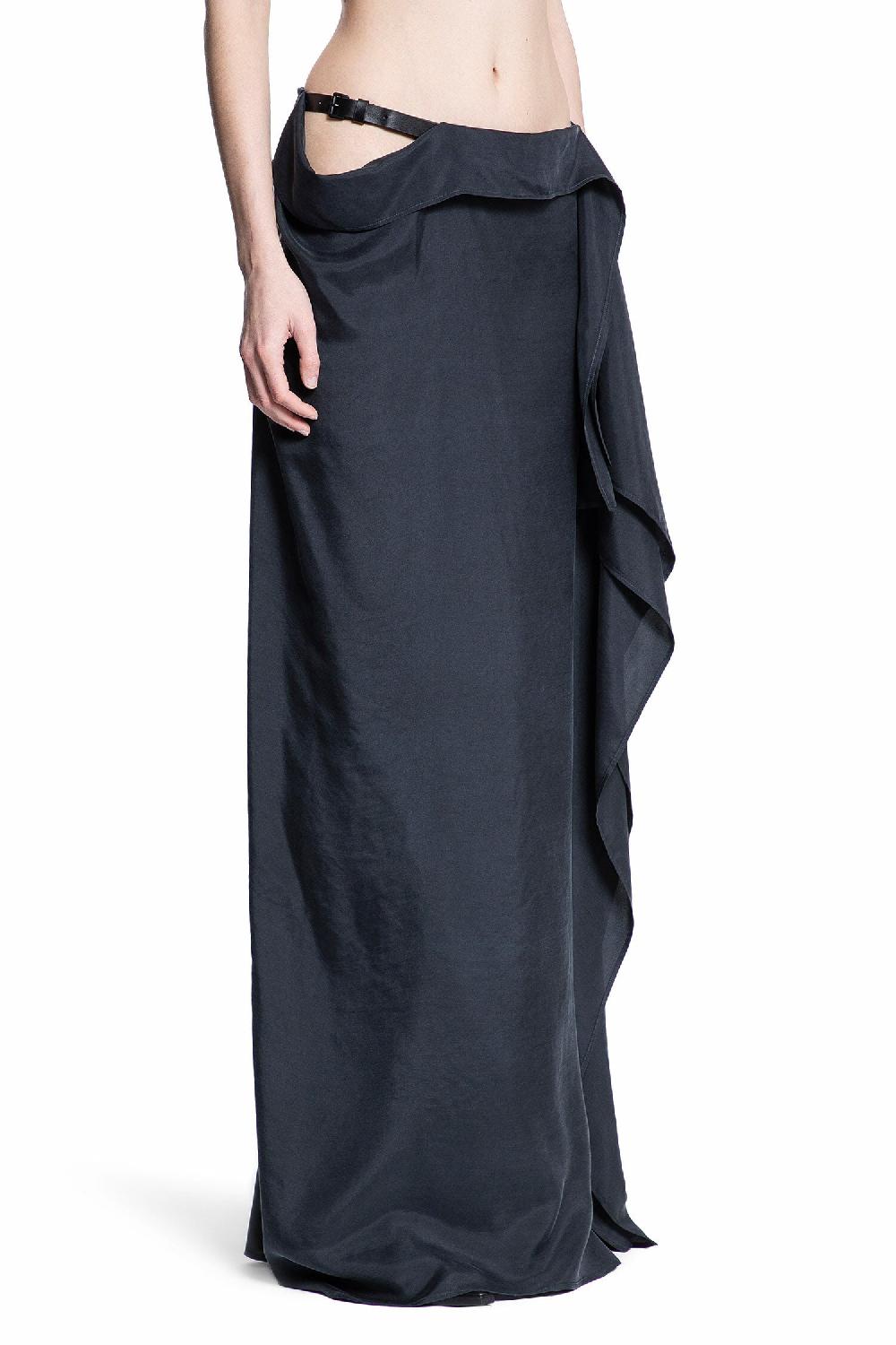 Antonioli ANN DEMEULEMEESTER WOMAN BLACK SKIRTS Sconto di tempo limitato