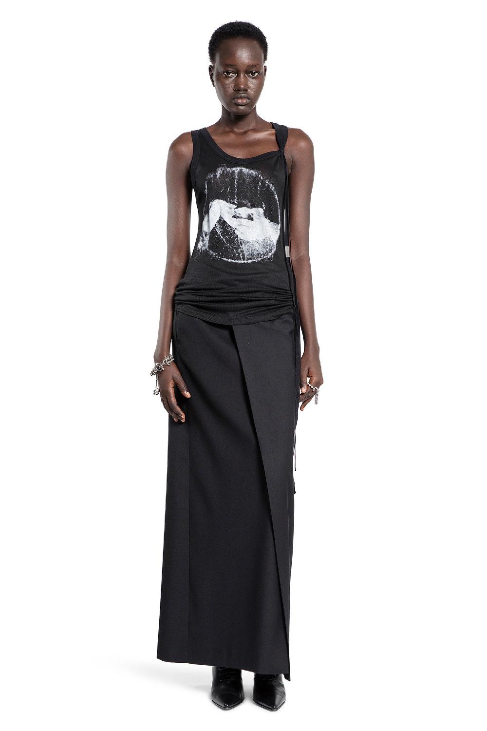 Antonioli ANN DEMEULEMEESTER WOMAN BLACK SKIRTS Negozio online di fabbrica