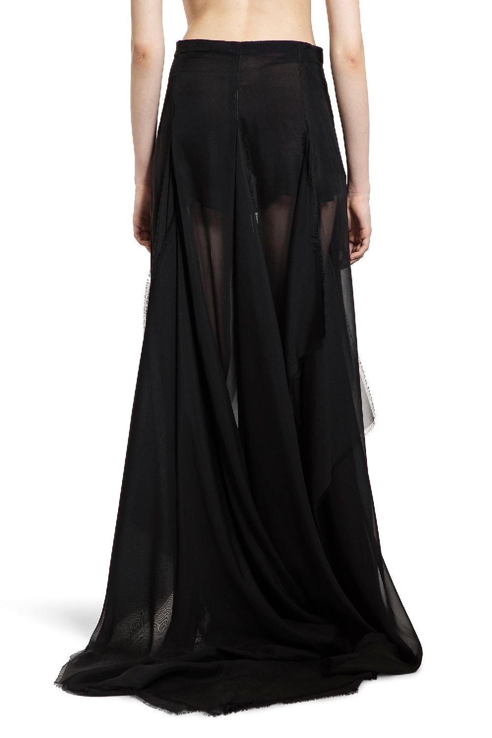 Antonioli ANN DEMEULEMEESTER WOMAN BLACK SKIRTS Prezzo di fabbrica