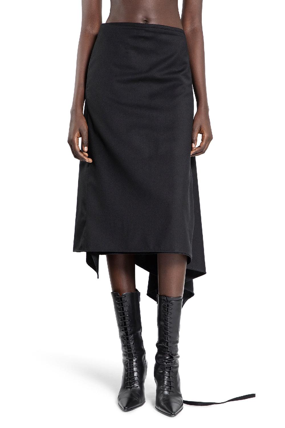 Antonioli ANN DEMEULEMEESTER WOMAN BLACK SKIRTS Offerta speciale