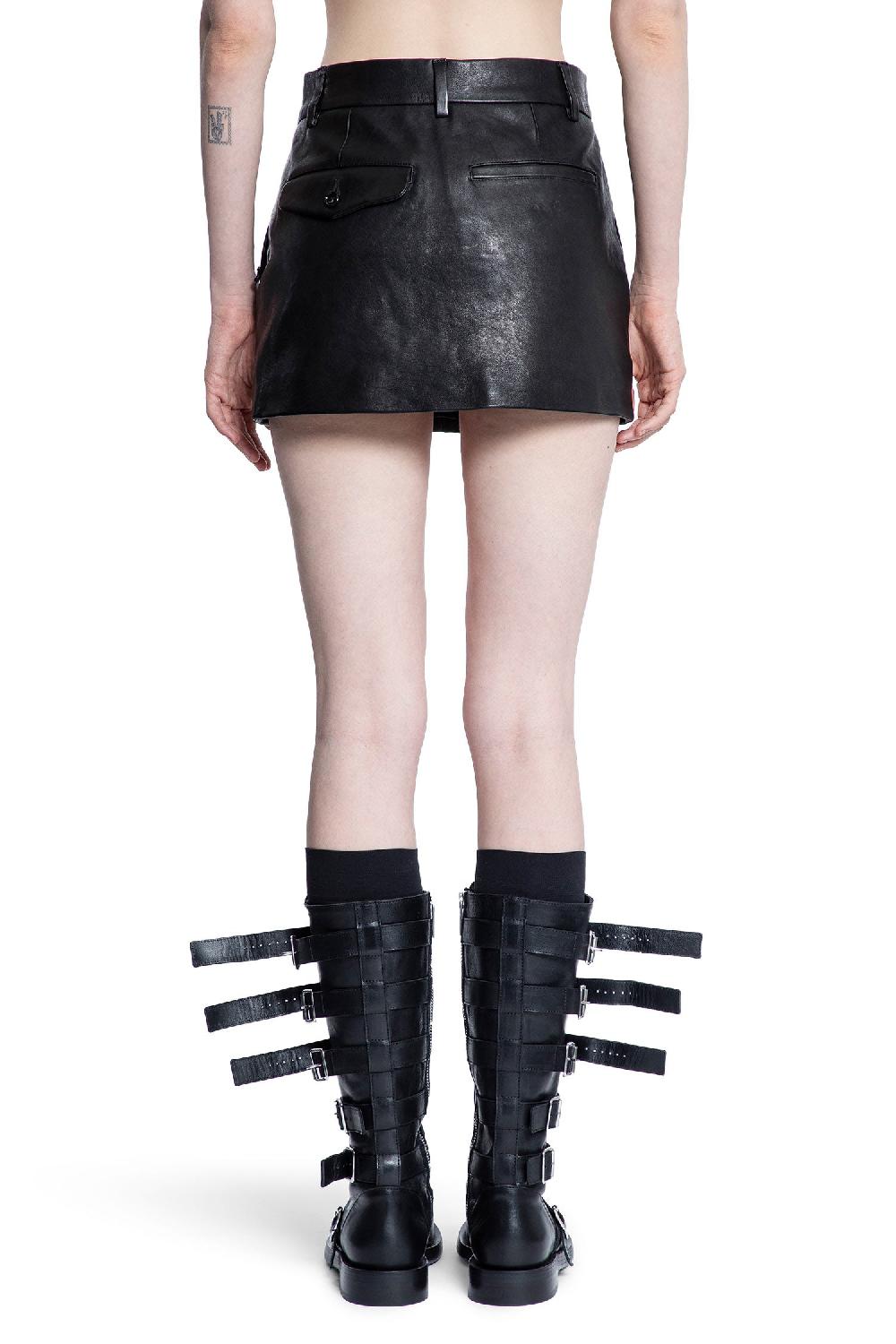 Antonioli ANN DEMEULEMEESTER WOMAN BLACK SKIRTS Grande vendita