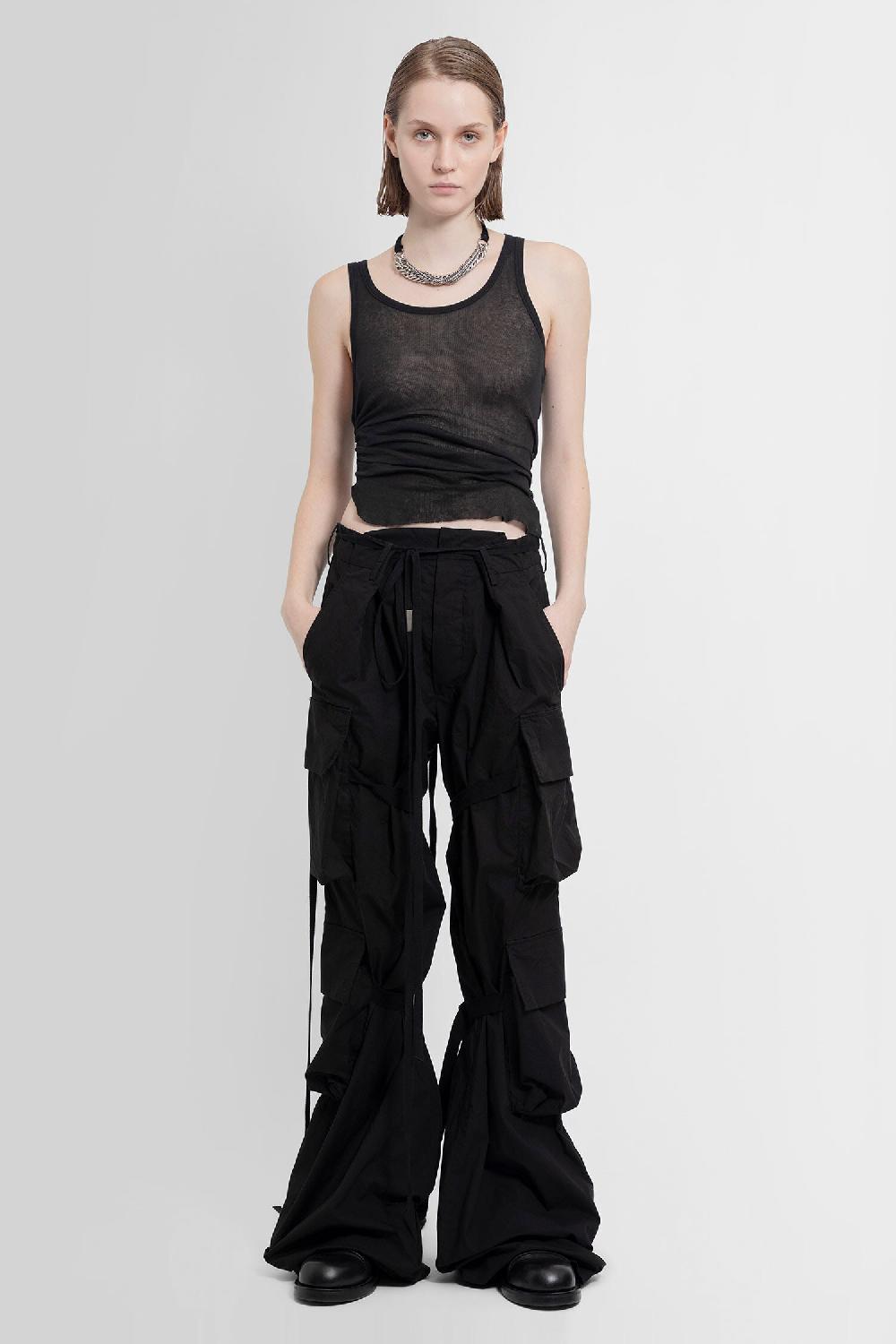 Antonioli ANN DEMEULEMEESTER WOMAN BLACK T-SHIRTS & TANK TOPS Black Friday