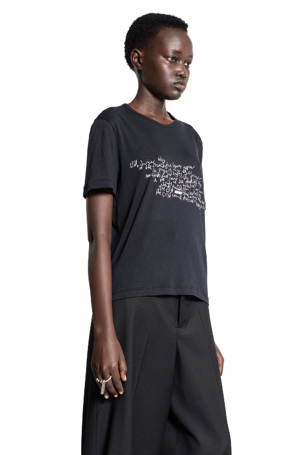 Antonioli ANN DEMEULEMEESTER WOMAN BLACK T-SHIRTS & TANK TOPS Offerta per la Festa della Mamma