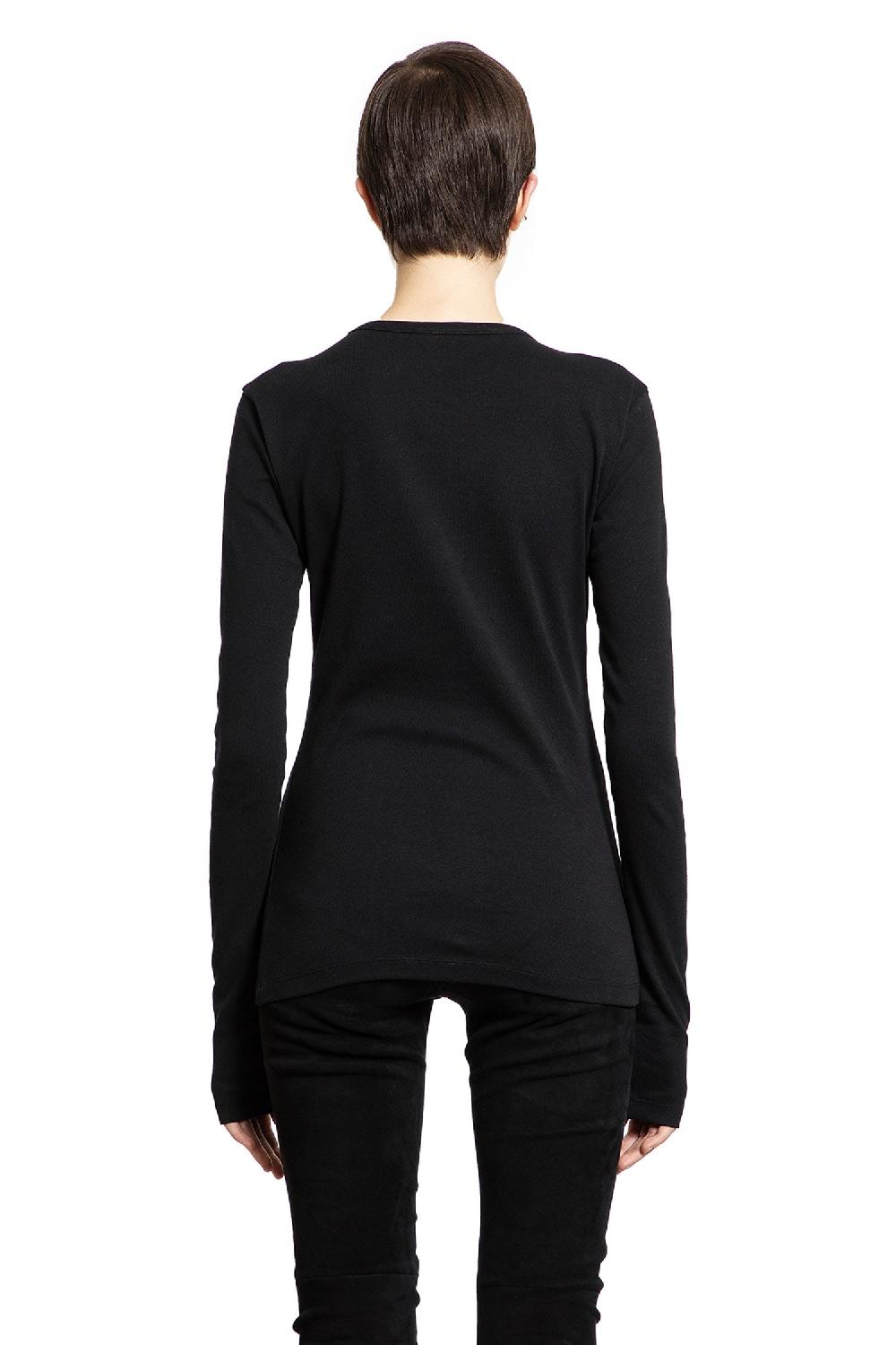 Antonioli ANN DEMEULEMEESTER WOMAN BLACK T-SHIRTS & TANK TOPS Offerta Giorno del Papà