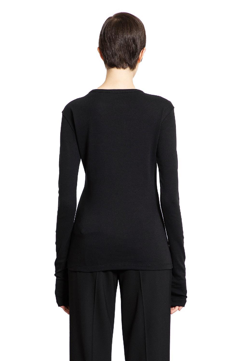 Antonioli ANN DEMEULEMEESTER WOMAN BLACK T-SHIRTS & TANK TOPS Offerta San Valentino