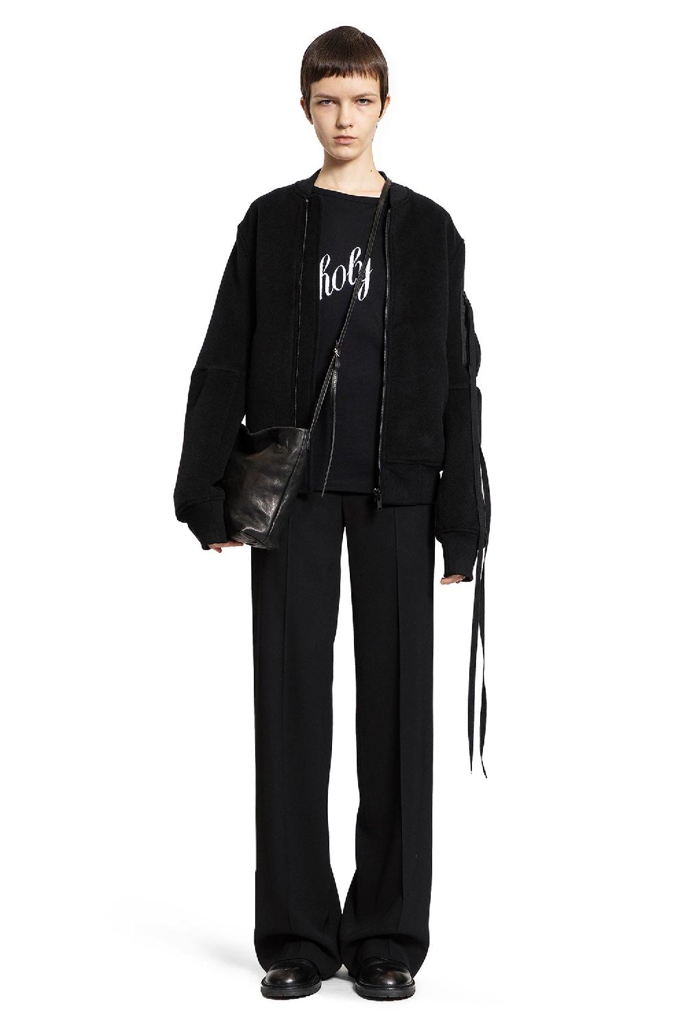 Antonioli ANN DEMEULEMEESTER WOMAN BLACK T-SHIRTS & TANK TOPS Offerta San Valentino