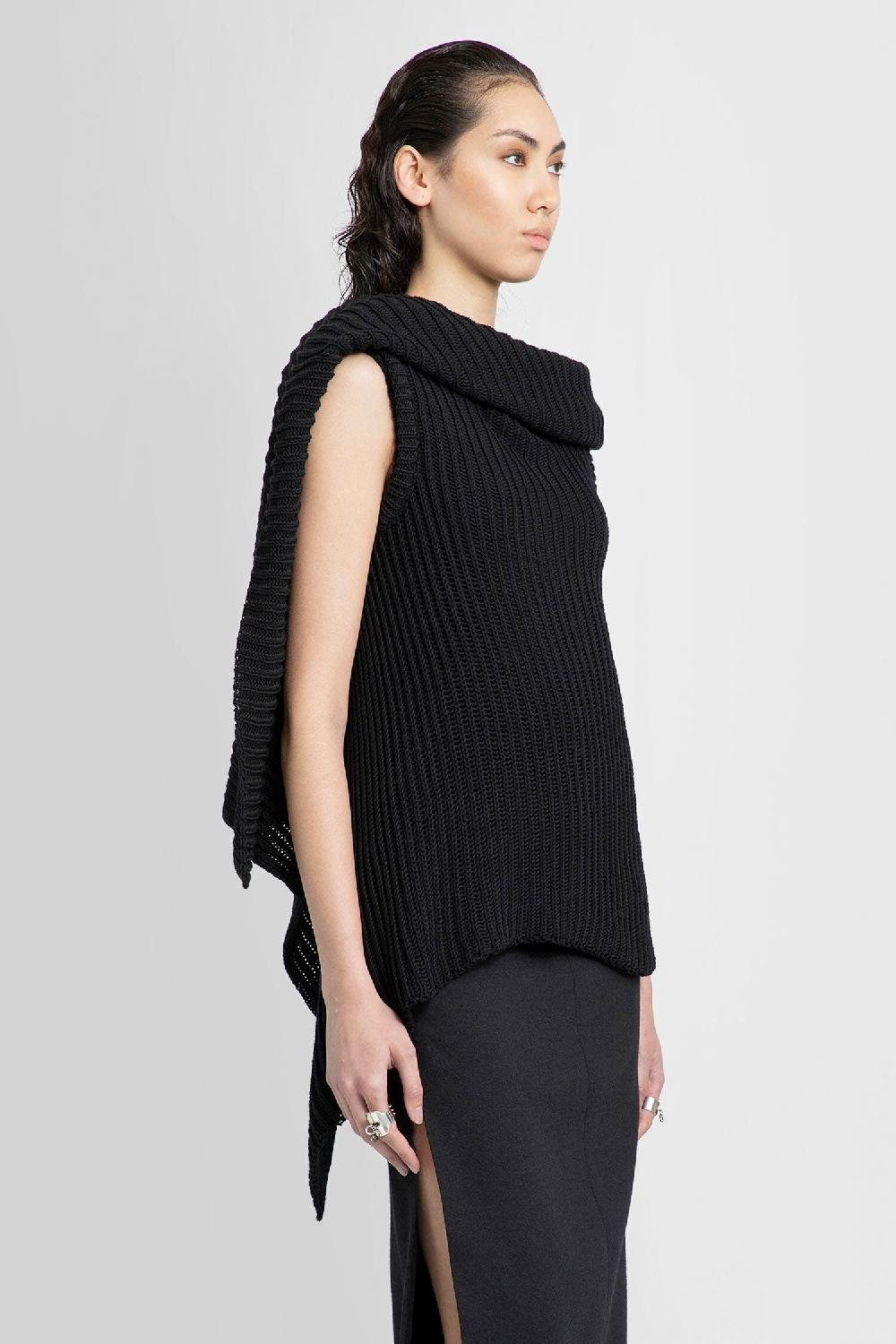 Antonioli ANN DEMEULEMEESTER WOMAN BLACK TOPS Offerta Anniversario