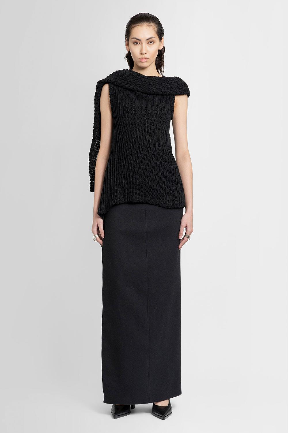 Antonioli ANN DEMEULEMEESTER WOMAN BLACK TOPS Offerta Anniversario