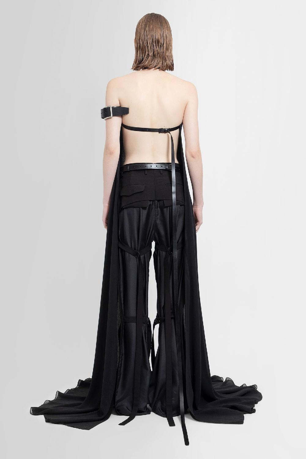 Antonioli ANN DEMEULEMEESTER WOMAN BLACK TOPS Smaltimento dello stoccaggio