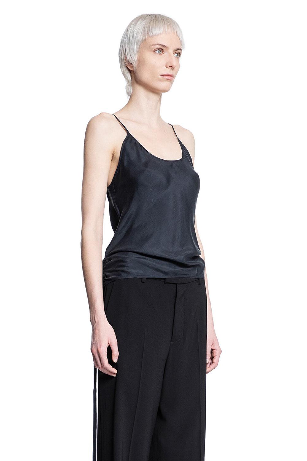 Antonioli ANN DEMEULEMEESTER WOMAN BLACK TOPS Offerta migliore