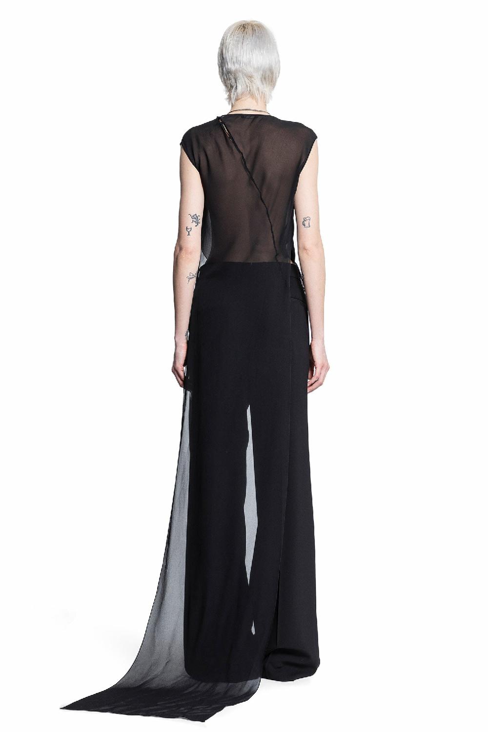 Antonioli ANN DEMEULEMEESTER WOMAN BLACK TOPS Latest fashion