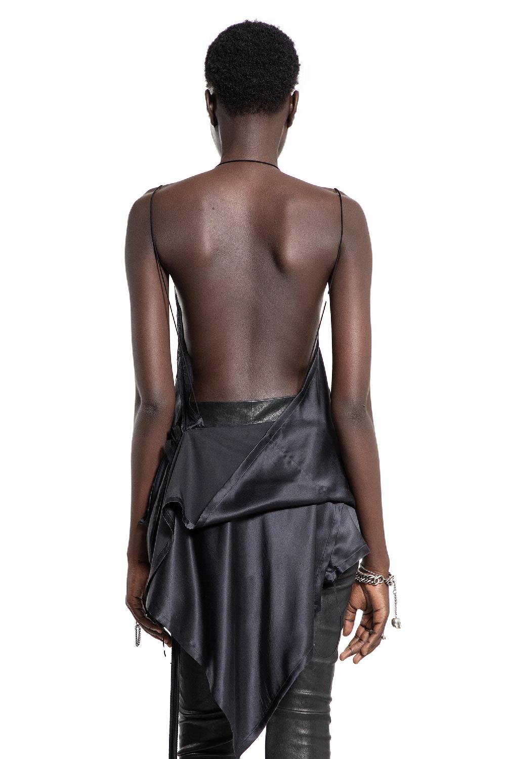 Antonioli ANN DEMEULEMEESTER WOMAN BLACK TOPS Online Outlet