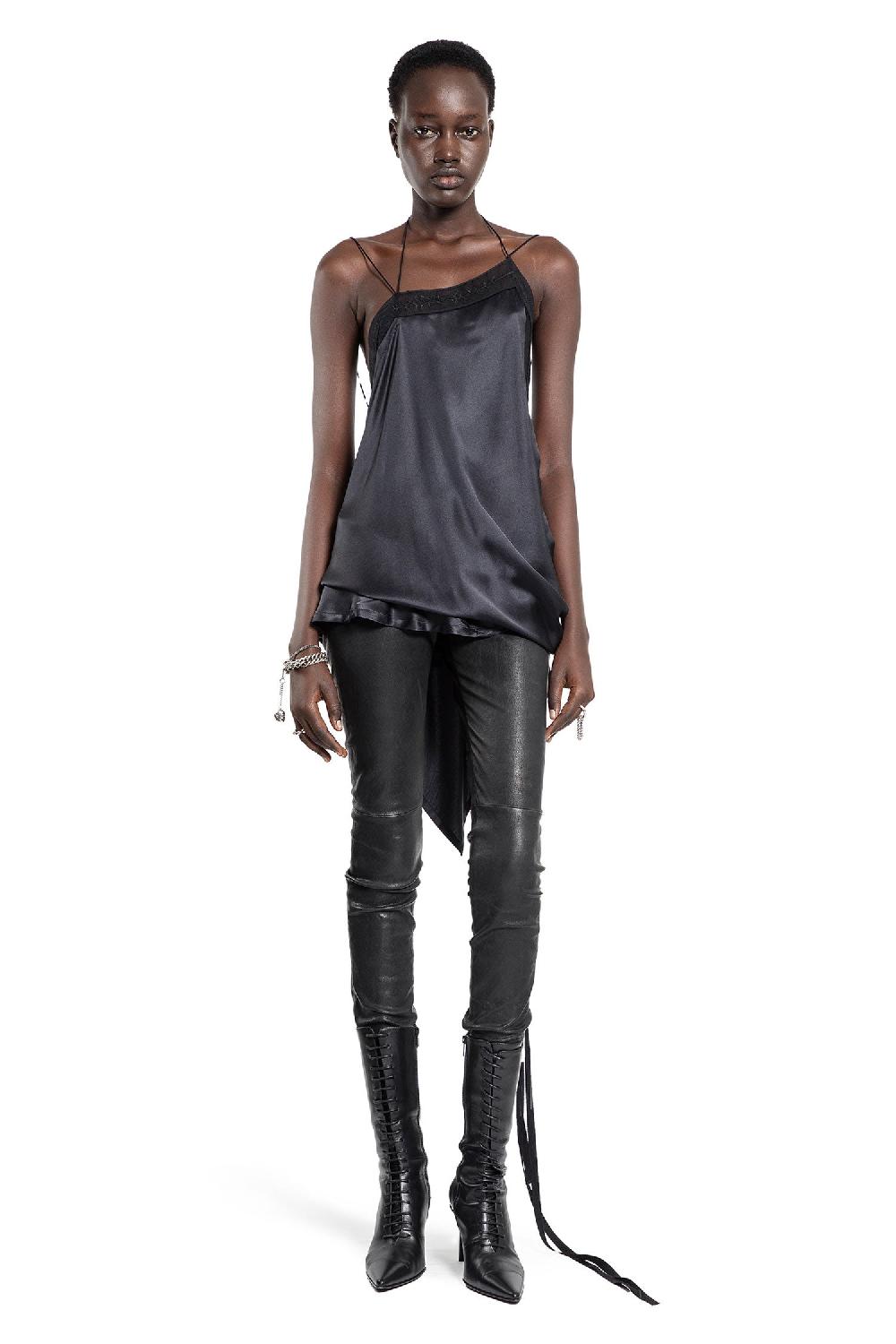 Antonioli ANN DEMEULEMEESTER WOMAN BLACK TOPS Online Outlet