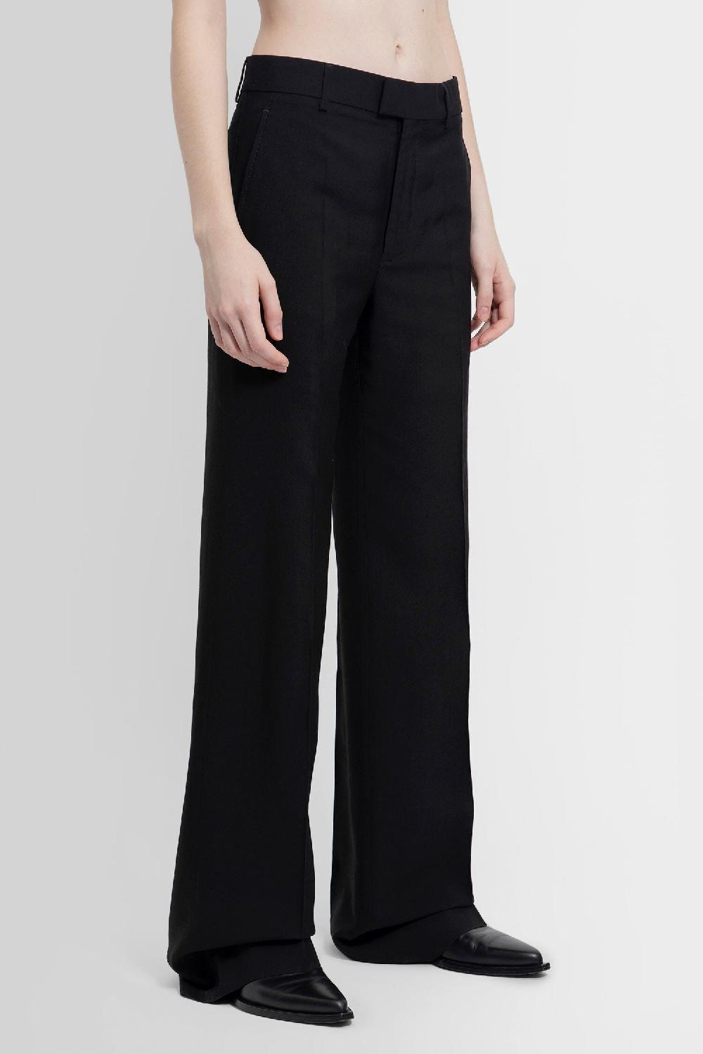 Antonioli ANN DEMEULEMEESTER WOMAN BLACK TROUSERS Grandi sconti