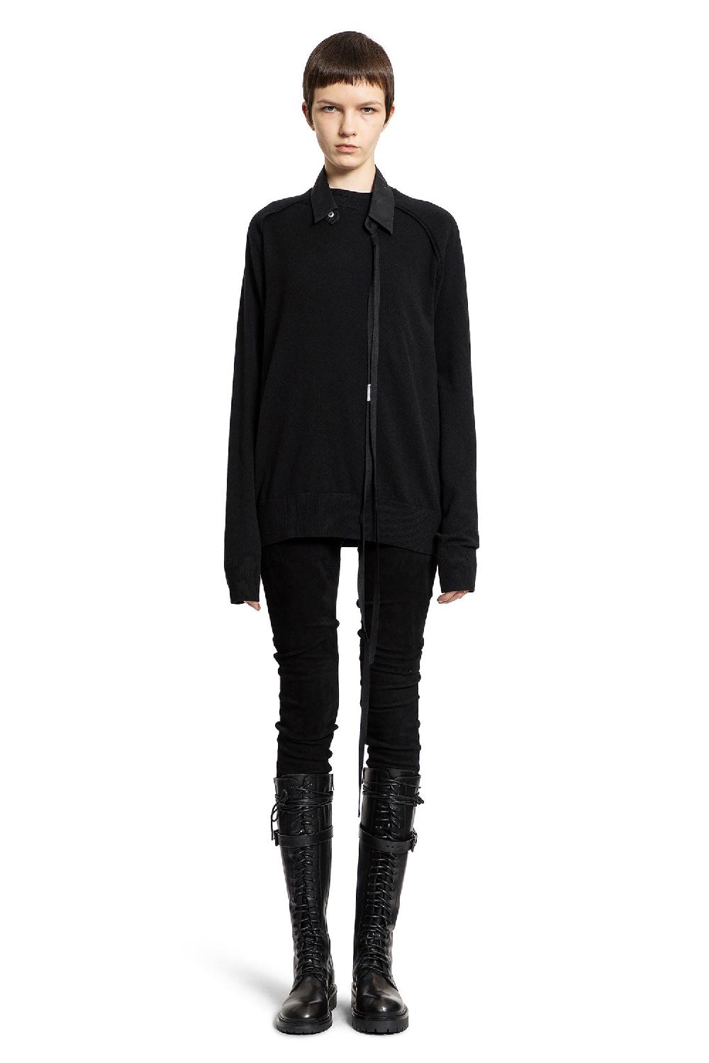Antonioli ANN DEMEULEMEESTER WOMAN BLACK TROUSERS Bestseller
