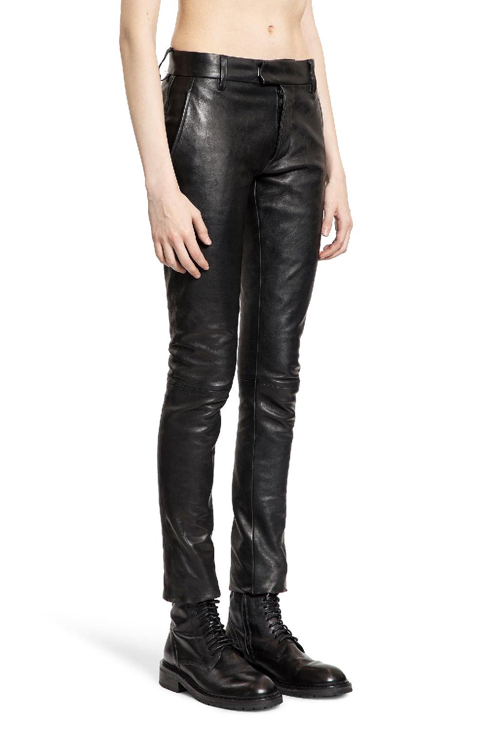 Antonioli ANN DEMEULEMEESTER WOMAN BLACK TROUSERS Liquidazione