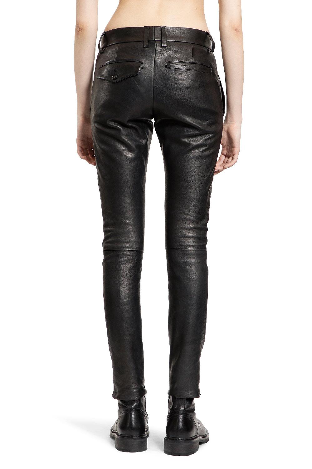 Antonioli ANN DEMEULEMEESTER WOMAN BLACK TROUSERS Liquidazione