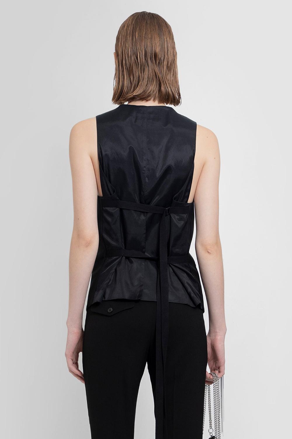 Antonioli ANN DEMEULEMEESTER WOMAN BLACK VESTS Comprane uno, ottenene uno gratis