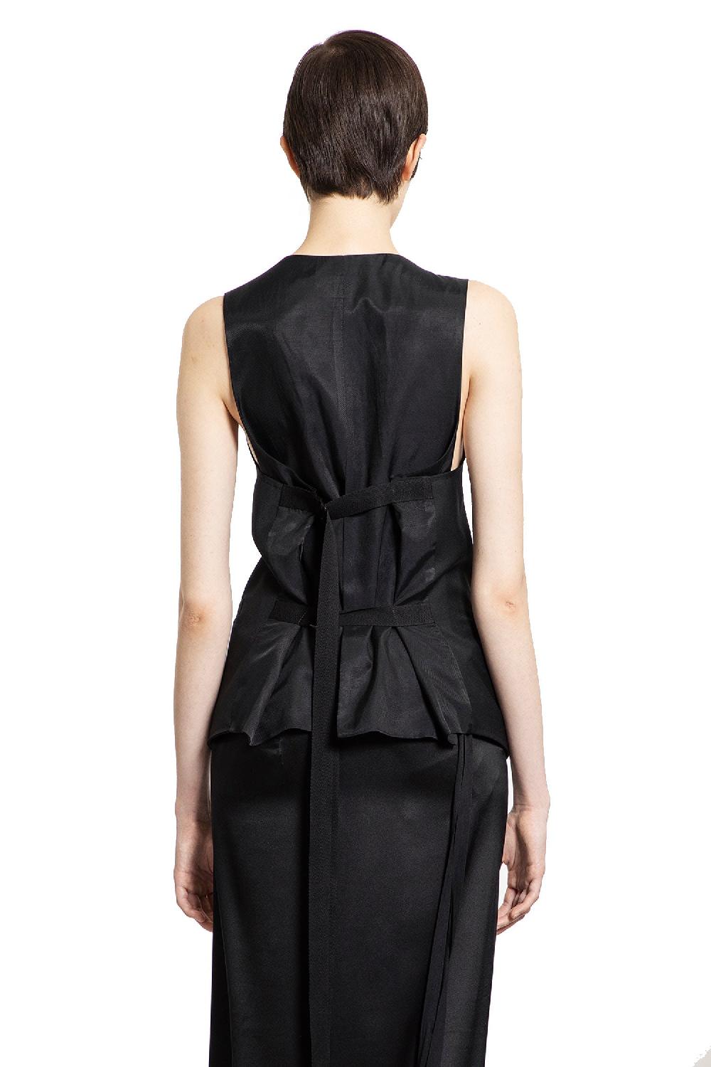 Antonioli ANN DEMEULEMEESTER WOMAN BLACK VESTS Offerte speciali