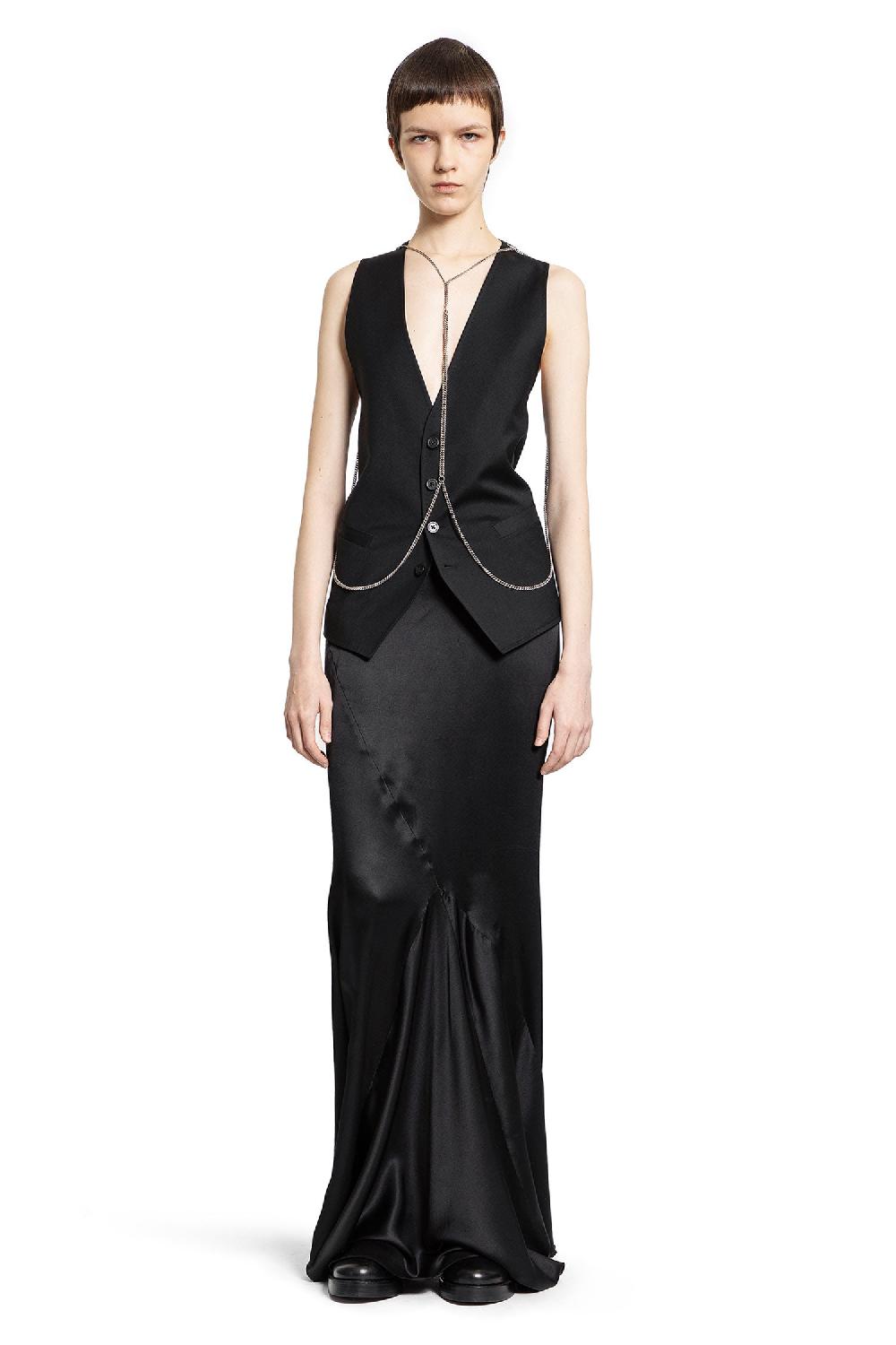 Antonioli ANN DEMEULEMEESTER WOMAN BLACK VESTS Offerte speciali