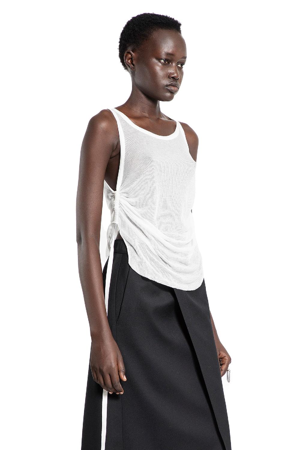Antonioli ANN DEMEULEMEESTER WOMAN OFF-WHITE T-SHIRTS & TANK TOPS Promozione temporanea