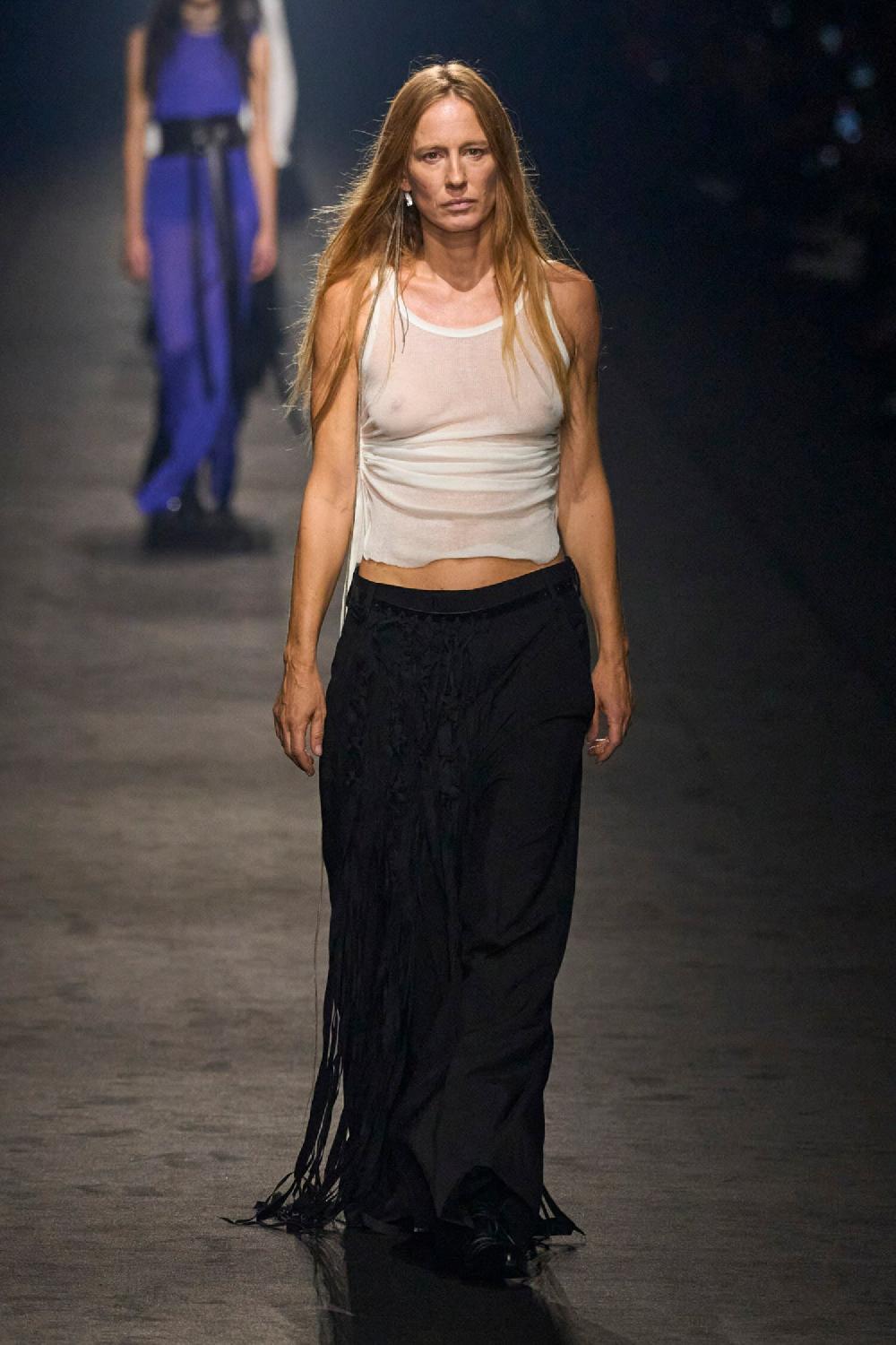Antonioli ANN DEMEULEMEESTER WOMAN OFF-WHITE T-SHIRTS & TANK TOPS Promozione temporanea