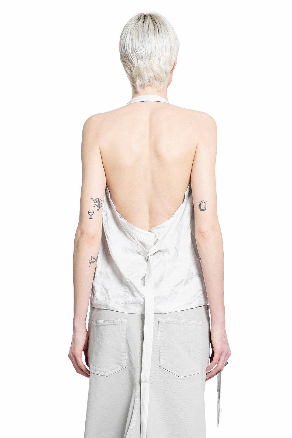 Antonioli ANN DEMEULEMEESTER WOMAN OFF-WHITE VESTS Fino al 60% di sconto