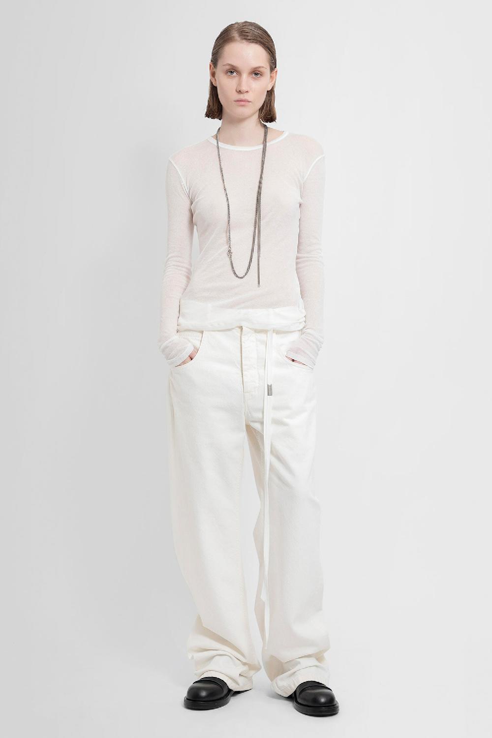 Antonioli ANN DEMEULEMEESTER WOMAN WHITE JEANS Discount Store per i nuovi prodotti