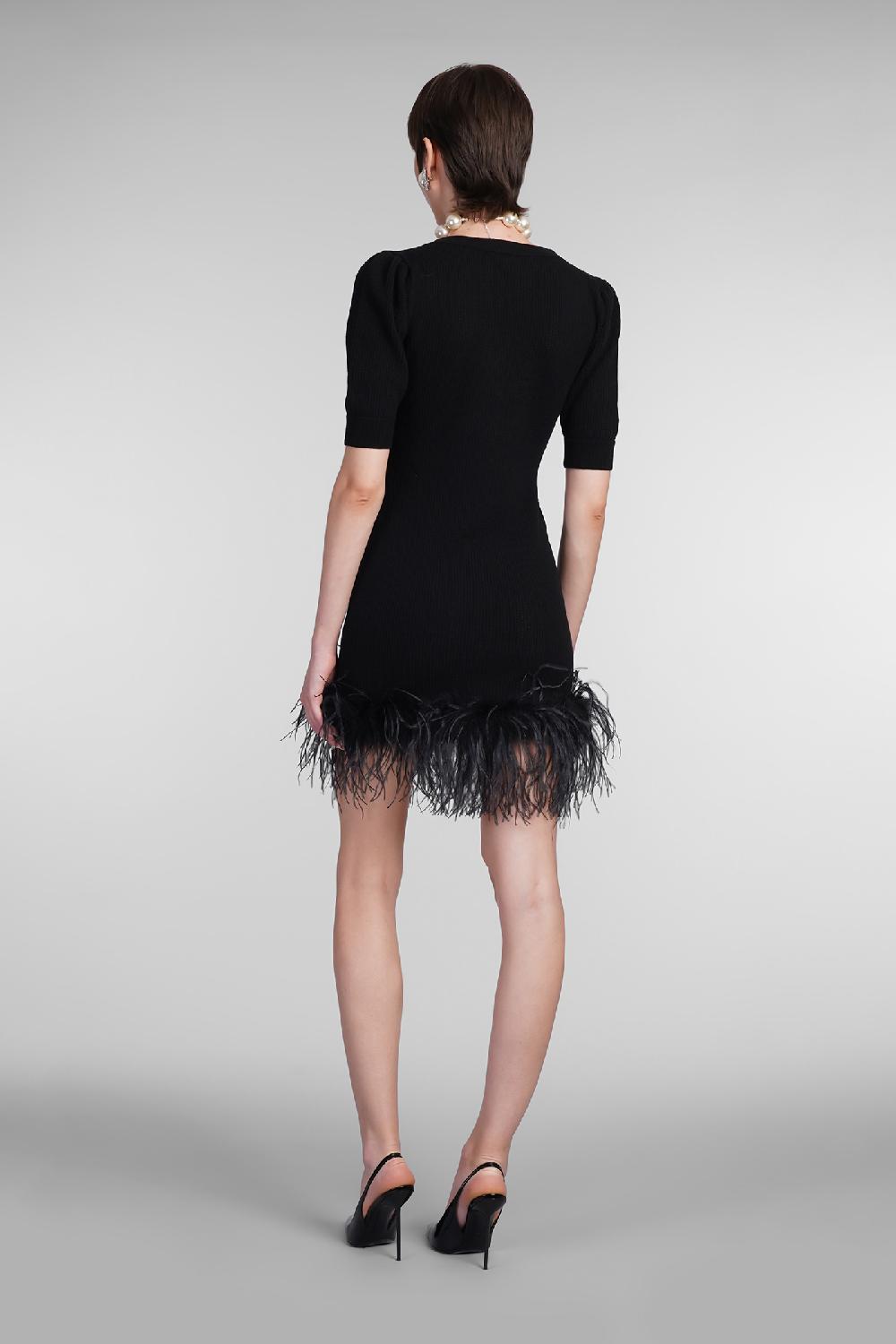 Deliberti Alessandra Rich Abito in lana nera cod. 403764 - Deliberti The Luxury Shopping I Più Venduti