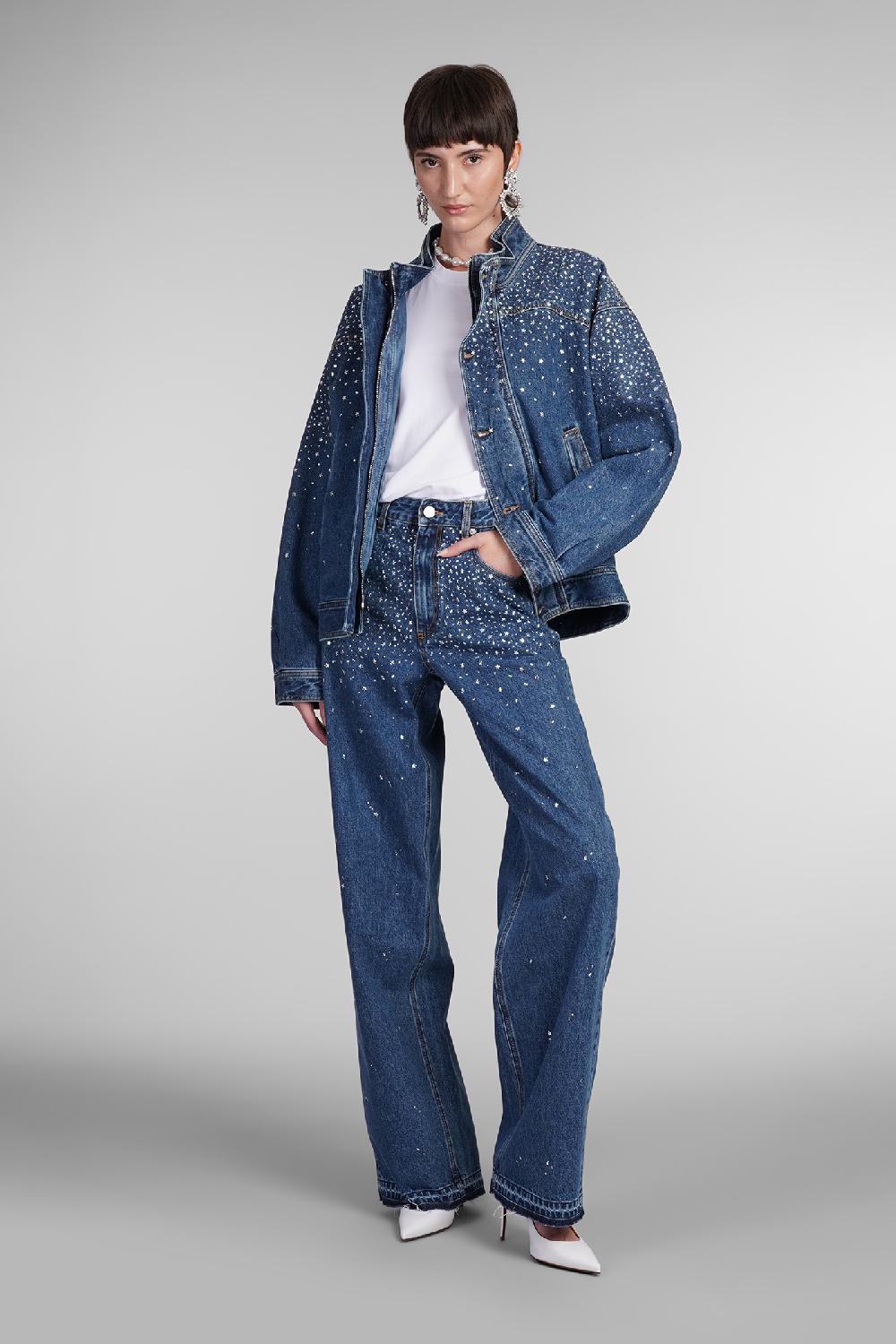 Deliberti Alessandra Rich Jeans in cotone blu cod. 403757 - Deliberti The Luxury Shopping In Saldo