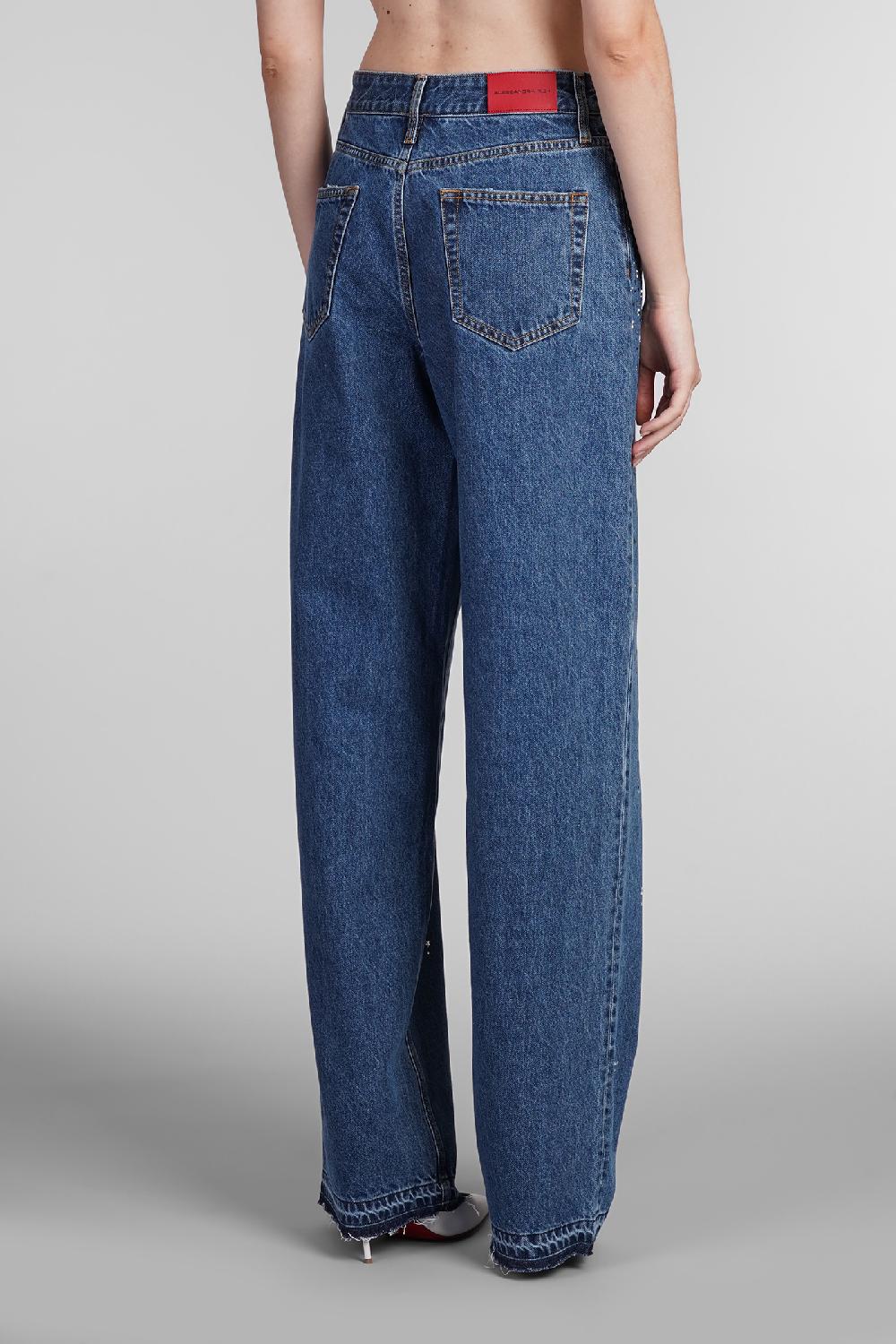 Deliberti Alessandra Rich Jeans in cotone blu cod. 403757 - Deliberti The Luxury Shopping In Saldo