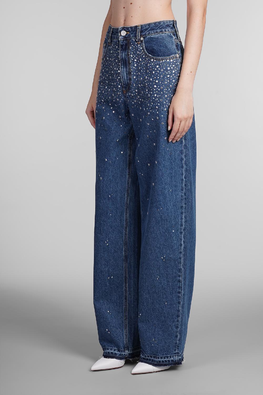 Deliberti Alessandra Rich Jeans in cotone blu cod. 403757 - Deliberti The Luxury Shopping In Saldo