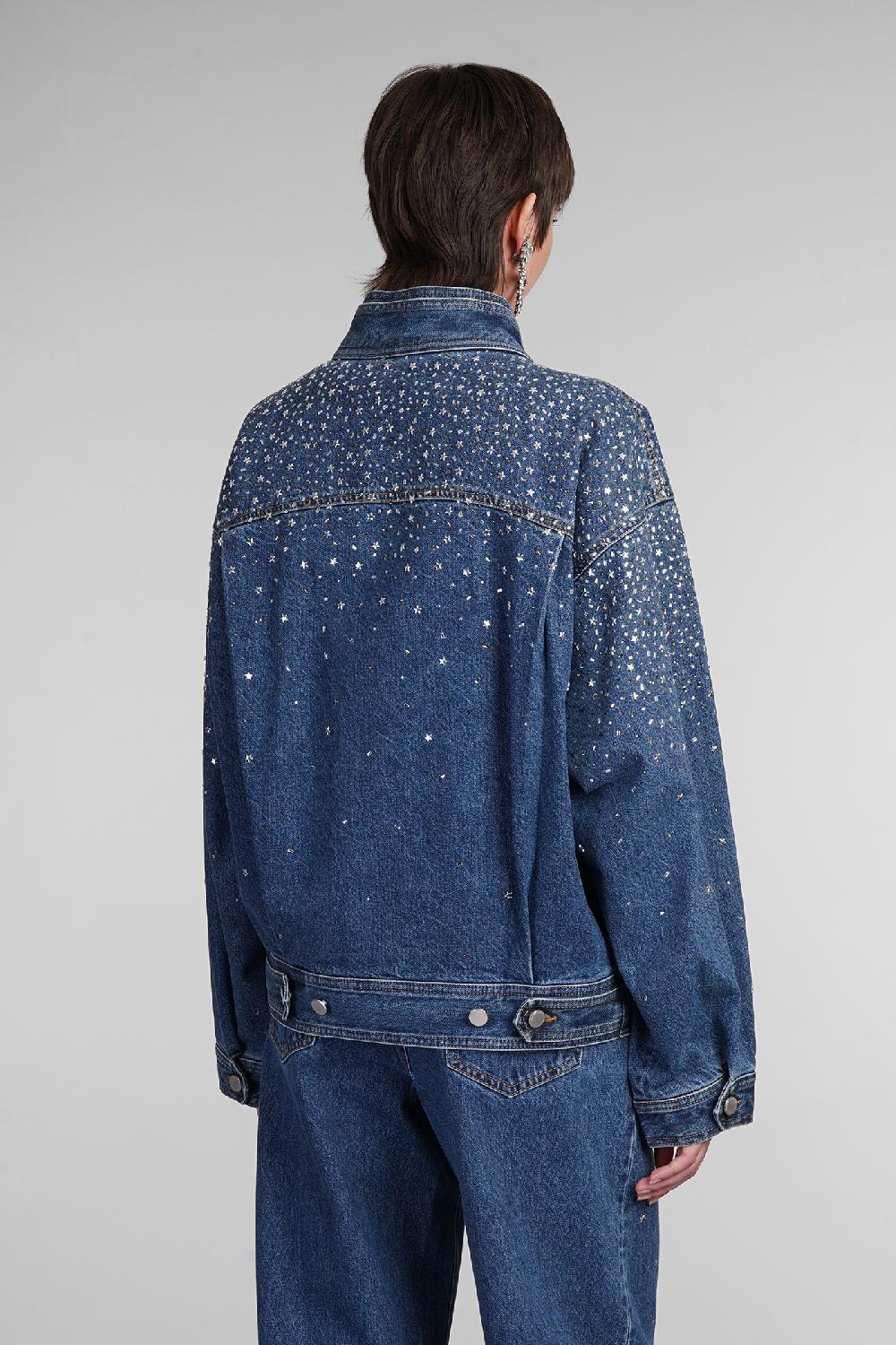 Deliberti Alessandra Rich Giacche denim in cotone blu cod. 403759 - Deliberti The Luxury Shopping Moda